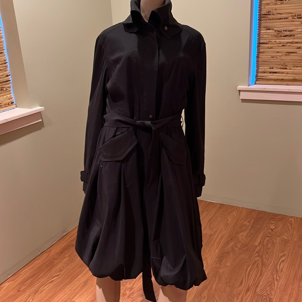 Samuel Dong Trench coat in black with belt size L